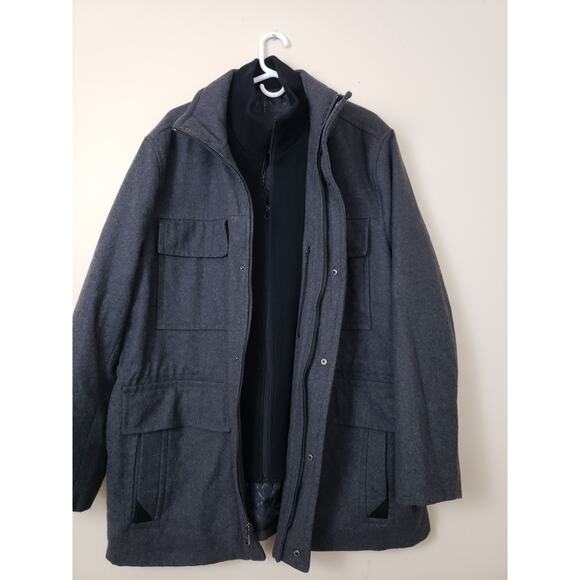 Marc New York Andrew Marc Mens Jacket Coat Sz XXL Gray Zip Heavyweight Gorpcore - Picture 5 of 11